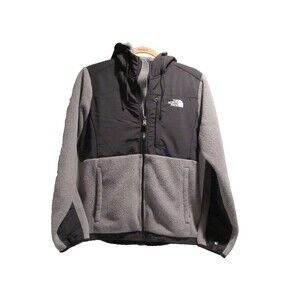 The North Face Women’s Full‑Zip Fleece Jacket Black Gray Medium Pre‑Owned